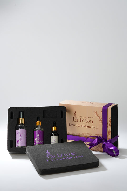 Lavanta Bakım Seti | Lavanta Yağı 20 ml, Lavanta Bakım Yağı 50 ml, Lavanta Hidrosolü 100 ml