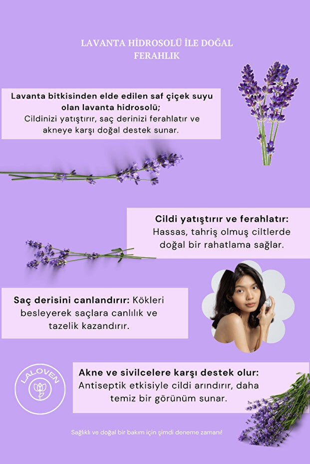 Lavanta Hidrosolü %100 Doğal ve Saf | 100 ml