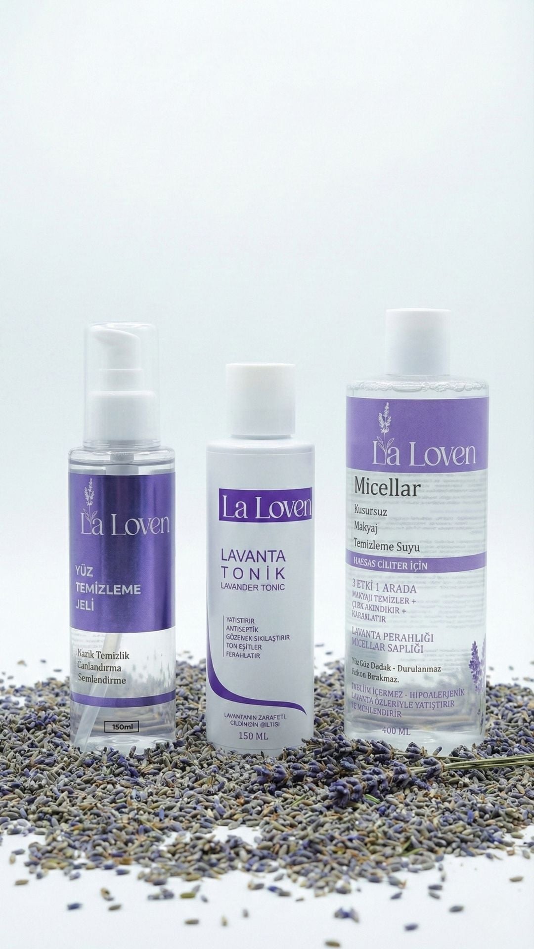 Laloven Pure Face: 3 Adımlı Günlük Cilt Temizleme ve Gözenek Sıkılaştırma Seti