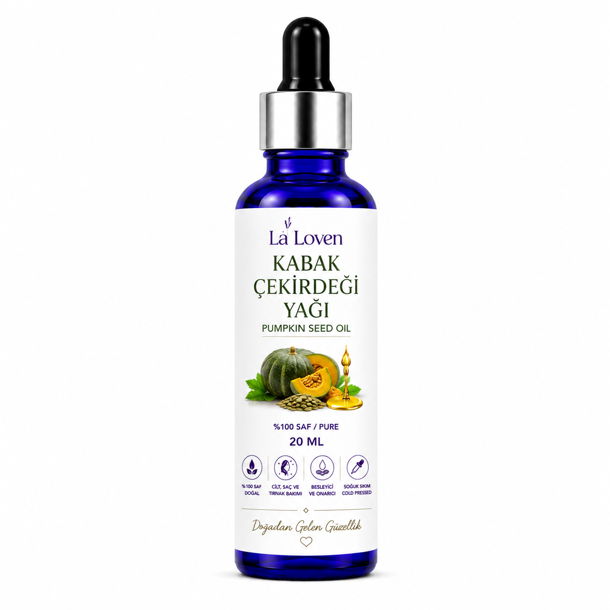 LALOVEN KABAK ÇEKİRDEĞİ YAĞI – 20 ML