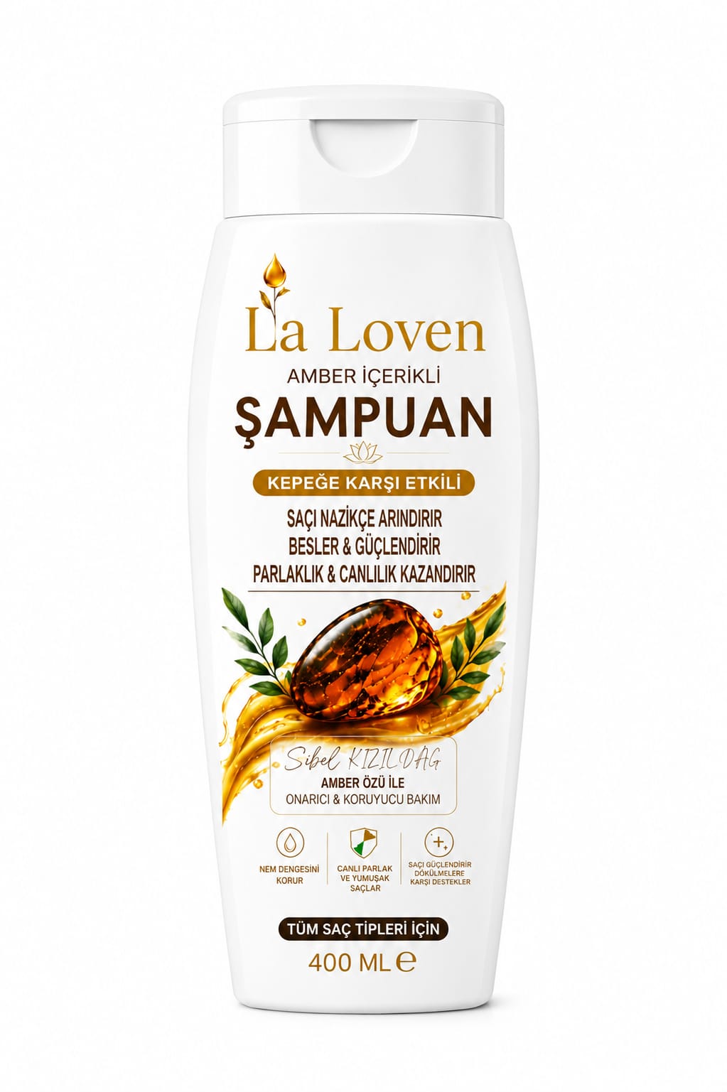 Yeni! LALOVEN Amber İçerikli Şampuan ile saçlarınıza doğal bakım