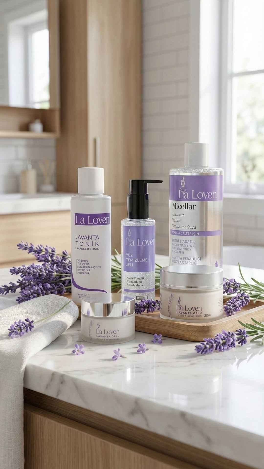Lavanta ile Tam Cilt Bakım Rutini – 5’li Yüz Bakım Seti