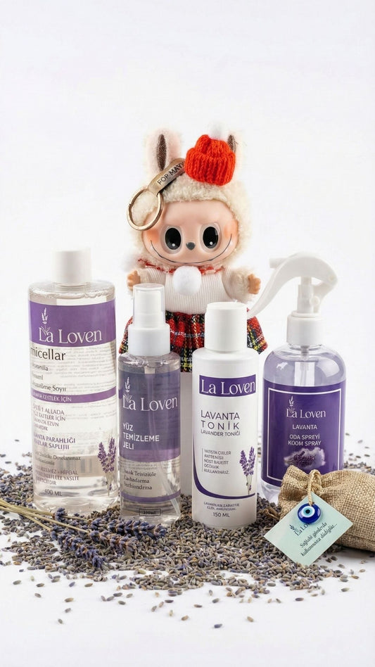 Cilt Bakım Ritüeli ve Labubu Trend Seti (3 Adım Bakım, Koku ve Figür Dahil)