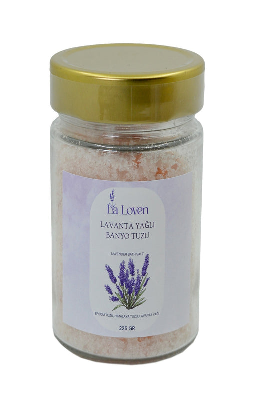 Lavanta Yağlı Banyo Tuzu - 225 gr - Spa Keyfi Evinizde