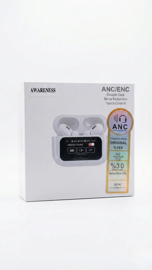 Laloven Awareness: Premium Beyaz Kablosuz Bluetooth Kulaklık