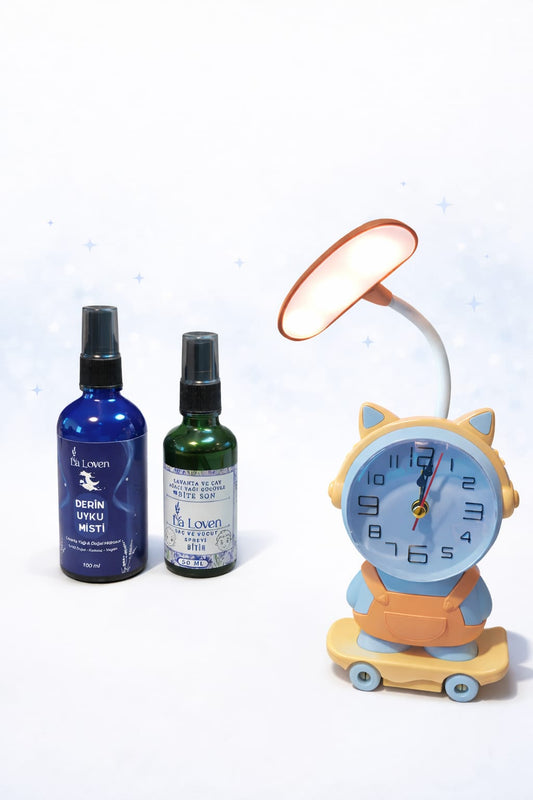 La Loven "Okula Hazırlık & Tatlı Rüyalar" Koruma Seti (Çalar Saat & Bakım)