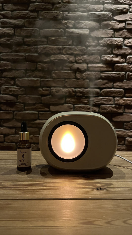 Vintage Difüzörlü Lamba Seti – Lavanta Yağı ile Aromaterapi