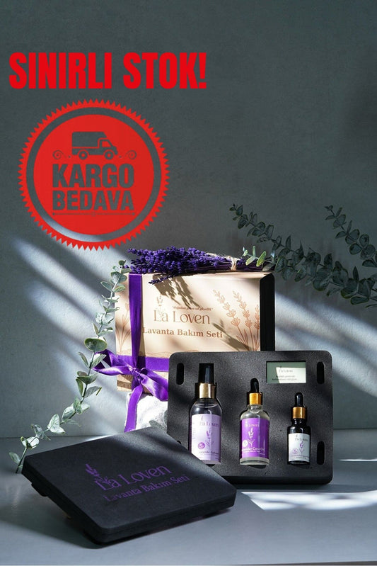 Lavanta Bakım Seti | Lavanta Yağı 20 ml, Lavanta Bakım Yağı 50 ml, Lavanta Hidrosolü 100 ml