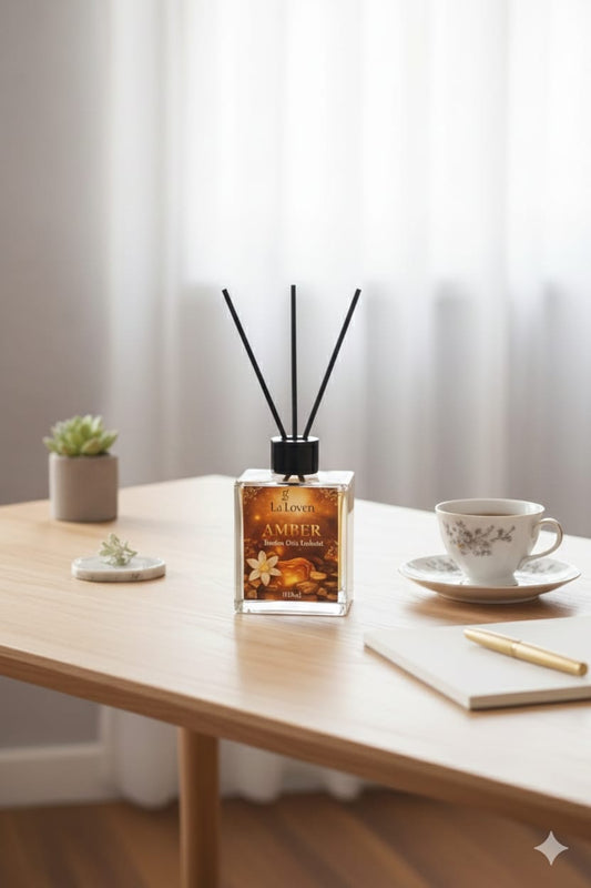 Laloven Home: Amber & Sandal Ağacı Dekoratif Oda Kokusu