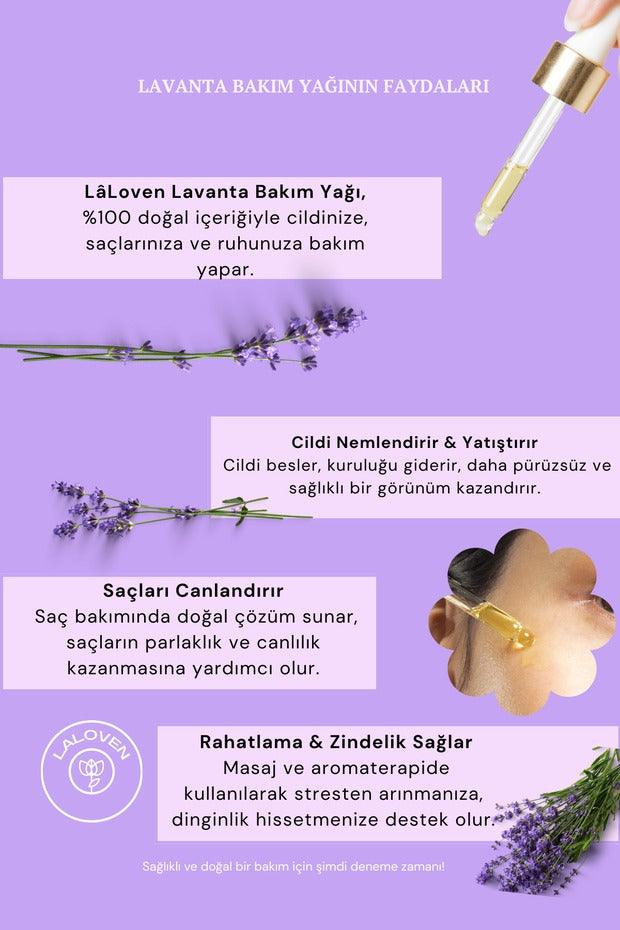 Lavanta Bakım Yağı %100 Doğal ve Saf | 50 ml