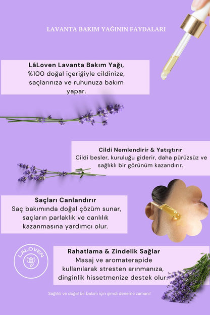 Lavanta Bakım Yağı %100 Doğal ve Saf | 50 ml