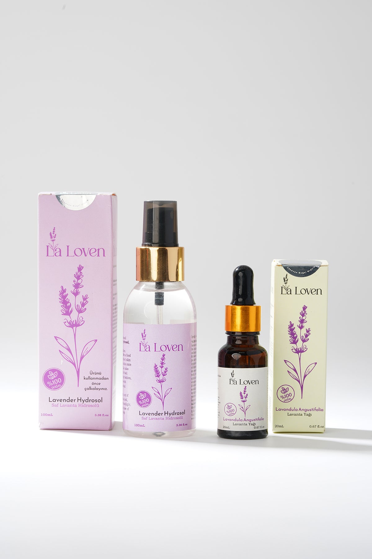 Saf Lavanta İkilisi | Lavanta Yağı 20 ml ve Lavanta Hidrosolü 100 ml