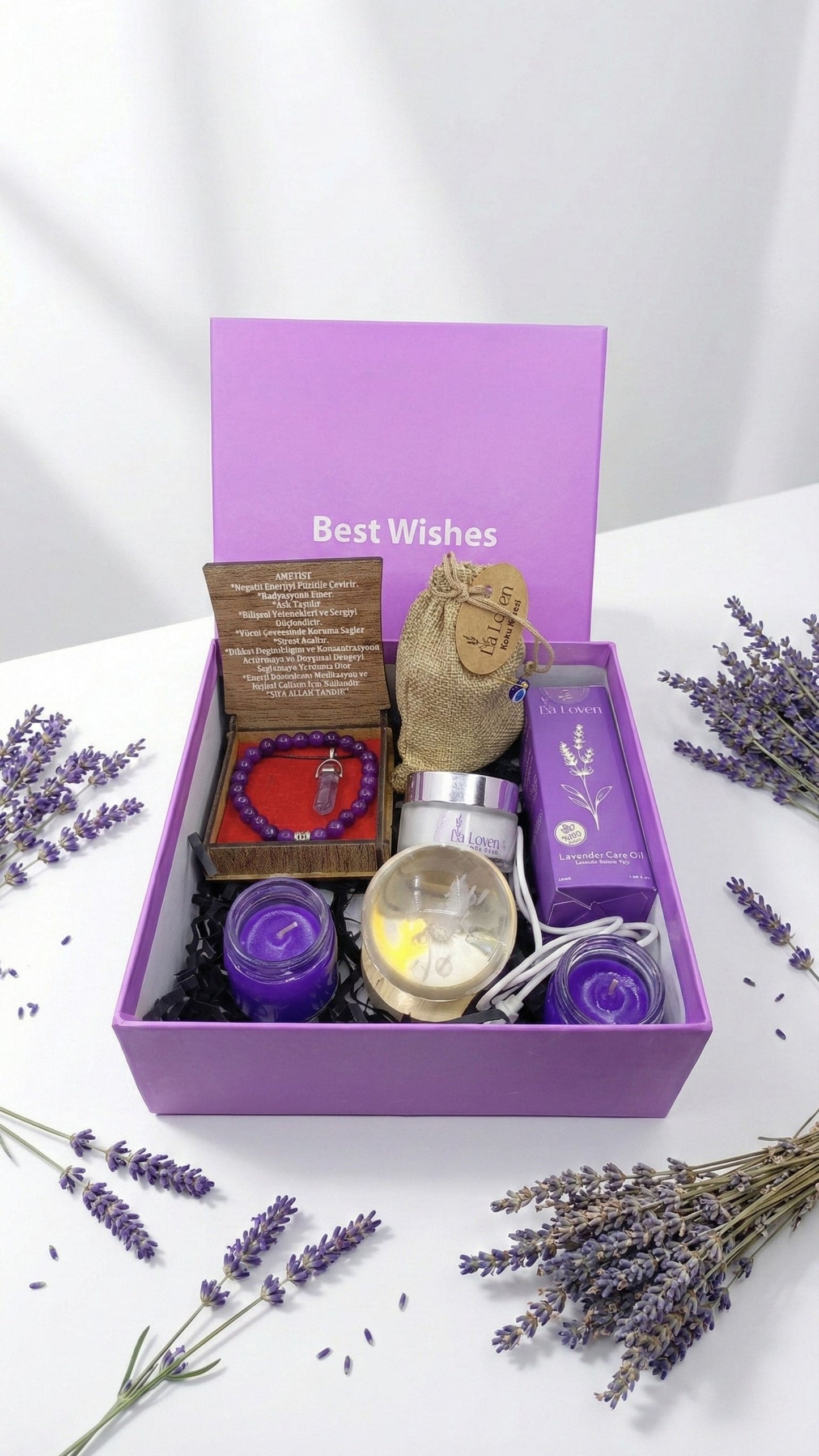 Ametist Enerjisi & Yoğun Bakım Seti (8 Parça Şifa Koleksiyonu)