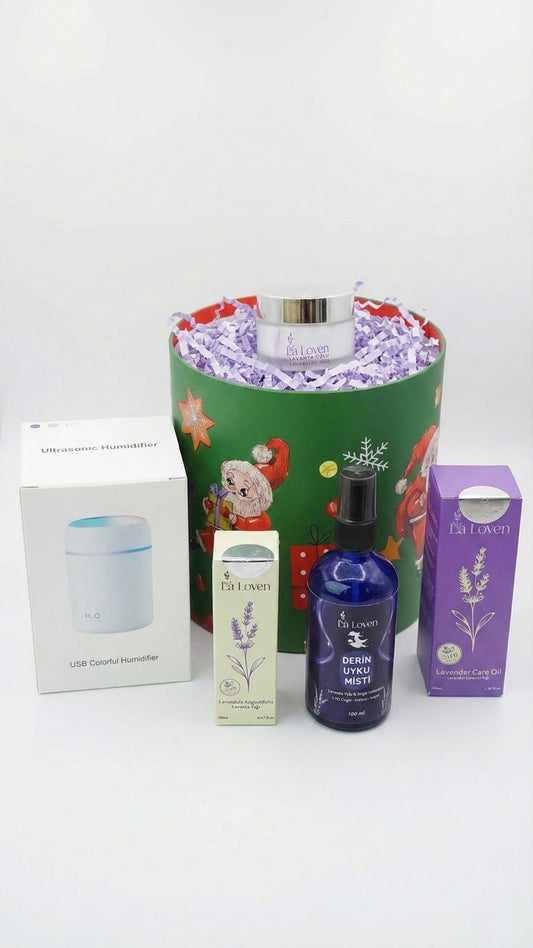 Beyaz Lavanta Uyku ve Bakım Seti (Difüzör, Misti ve Nemlendirici Üçlüsü)