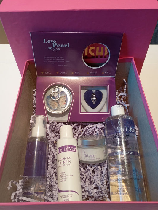 İnci Kolye & Saf Lavanta Yağı Seti (Zarafet ve Dinginlik)