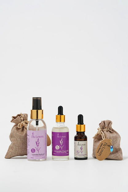 Lavanta Bakım Seti | Lavanta Yağı 20 ml, Lavanta Bakım Yağı 50 ml, Lavanta Hidrosolü 100 ml