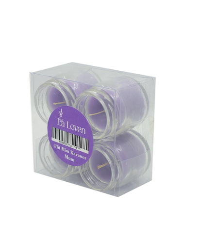 4`lü Mini Kavanoz Mum - Ferahlatıcı & Rahatlatıcı Etki