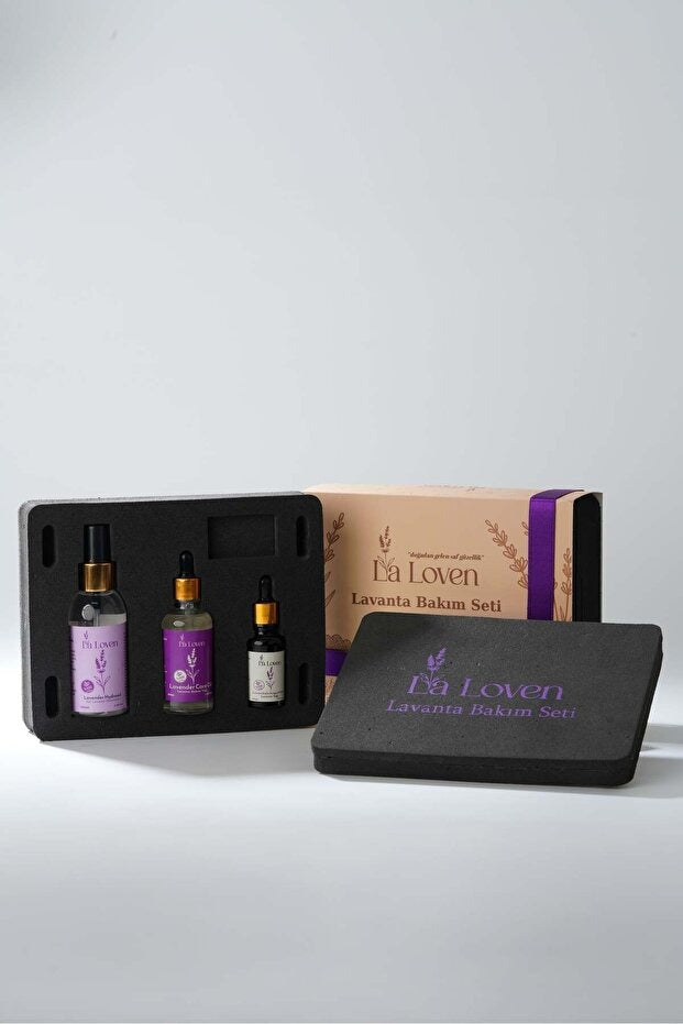 Lavanta Bakım Seti | Lavanta Yağı 20 ml, Lavanta Bakım Yağı 50 ml, Lavanta Hidrosolü 100 ml