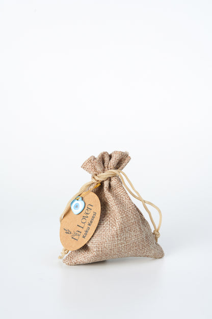 Kokulu Lavanta Kesesi | Hasır Jüt Kese İçinde Lavanta Kurusu | 3 Adet