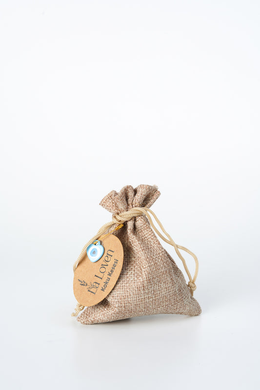 Kokulu Lavanta Kesesi | Hasır Jüt Kese İçinde Lavanta Kurusu | 3 Adet