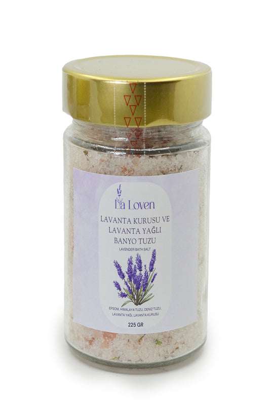 Lavanta Kurusu ve Lavanta Yağı Banyo Tuzu 225gr