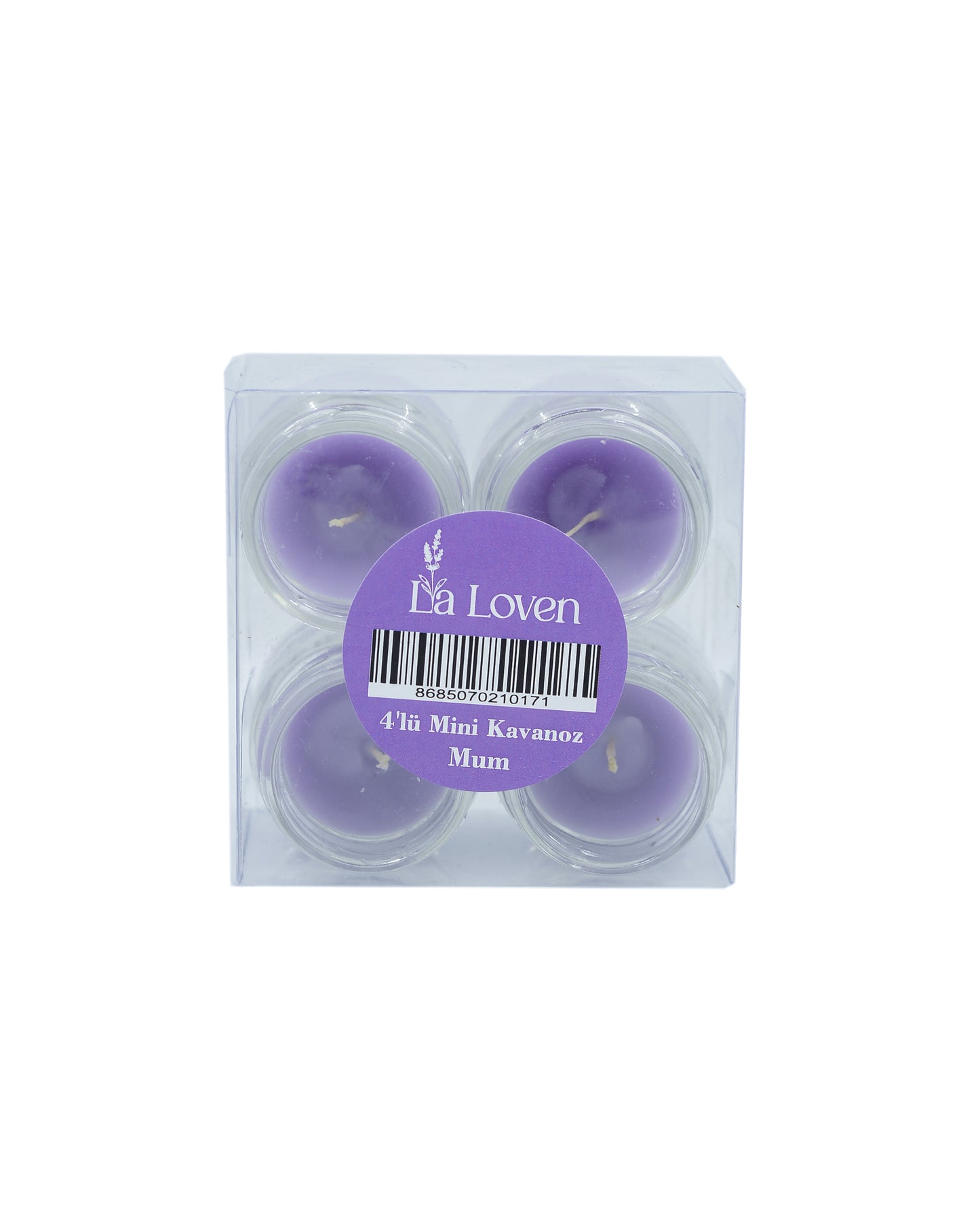 4`lü Mini Kavanoz Mum - Ferahlatıcı & Rahatlatıcı Etki
