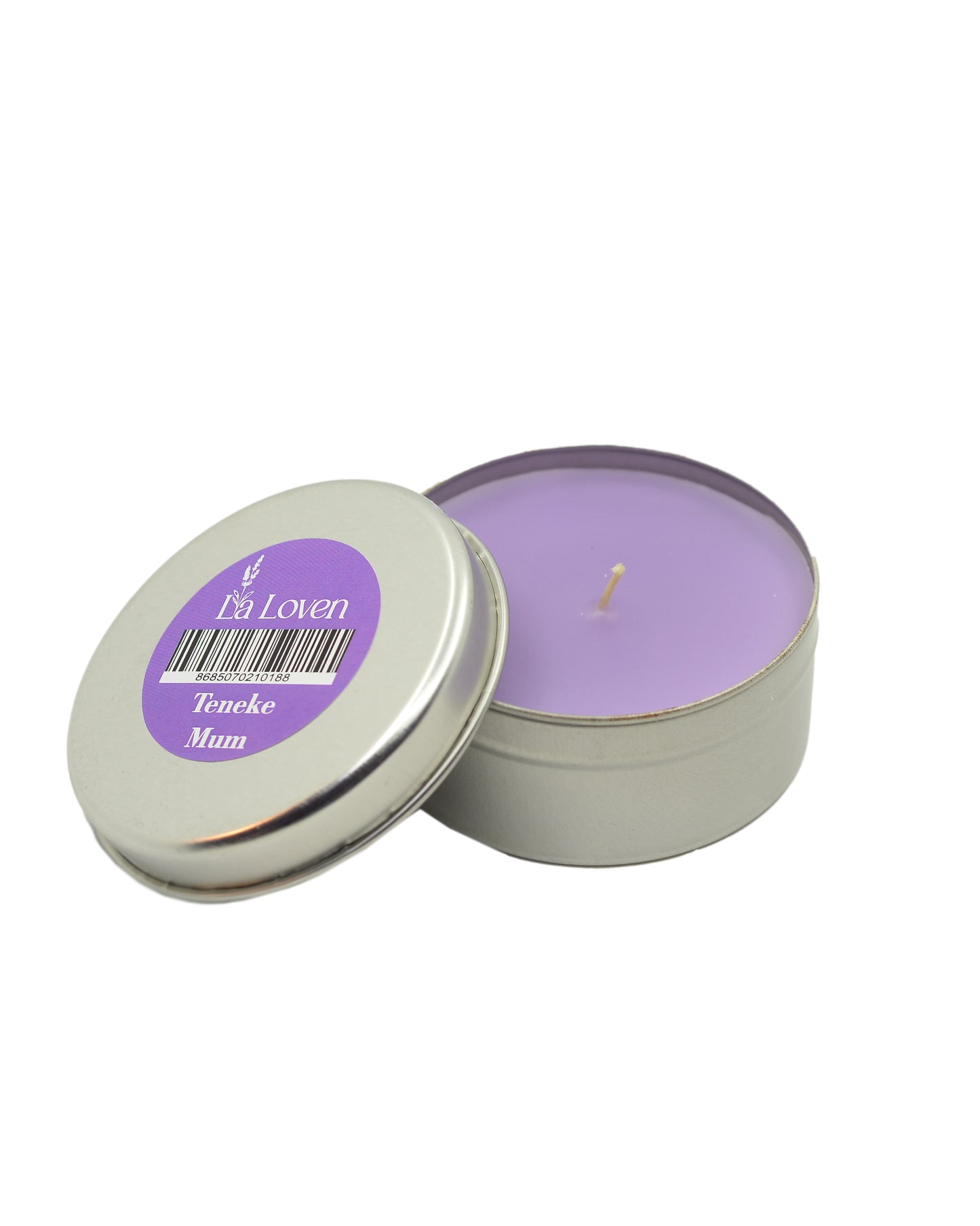 Lavanta Kokulu Mini Teneke Mum - Ferahlatıcı & Rahatlatıcı Etki