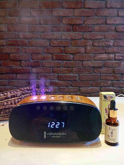 Akıllı Müzikli Difüzör Seti (Bluetooth, Işık ve Lavanta Terapi)