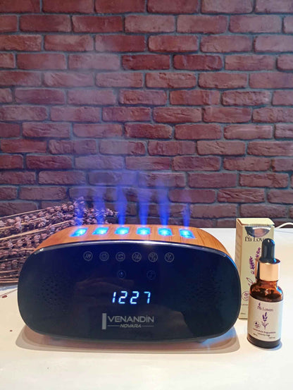 Akıllı Müzikli Difüzör Seti (Bluetooth, Işık ve Lavanta Terapi)