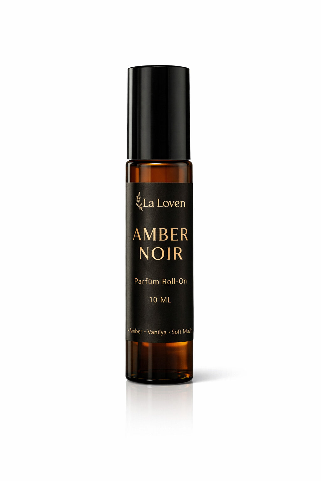 Laloven Amber Noir: Amber & Vanilya Notalı Soft Roll-on Parfüm (10 ml)