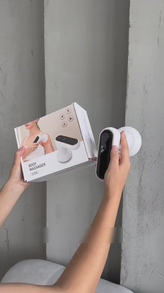 Ultimate Home SPA Seti: 5 Başlıklı Masaj Tabancası + 5 Parça Lavanta Bakım Serisi