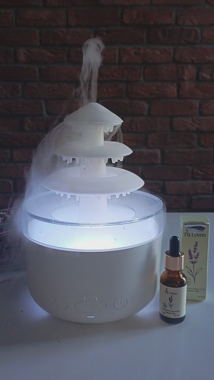 Şelale Difüzör & Lavanta Yağı Seti (Akışkan Tasarım & Görsel Huzur)