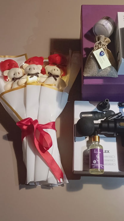 Ultra Lüks Koleksiyon Seti (Labubu, 6'lı Peluş, Masaj Aleti ve Tam Bakım)