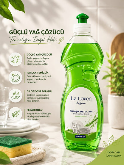 Bulaşık Deterjanı 650 ML – Güçlü Temizlik, Ferah Hijyen