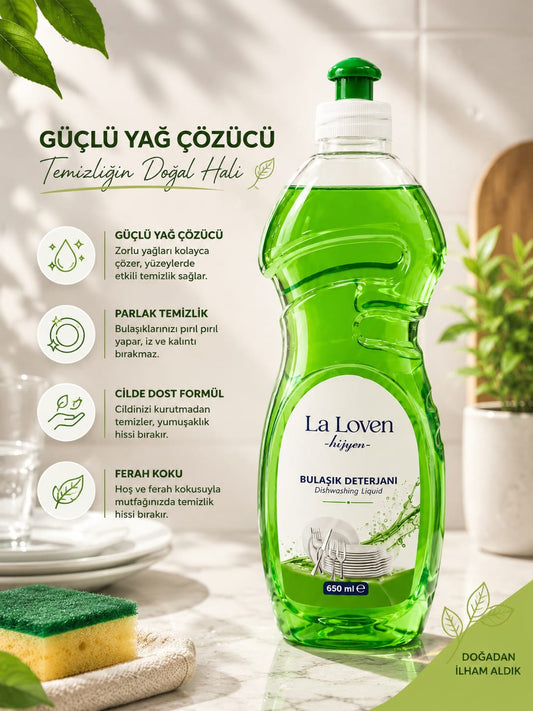 Bulaşık Deterjanı 650 ML – Güçlü Temizlik, Ferah Hijyen