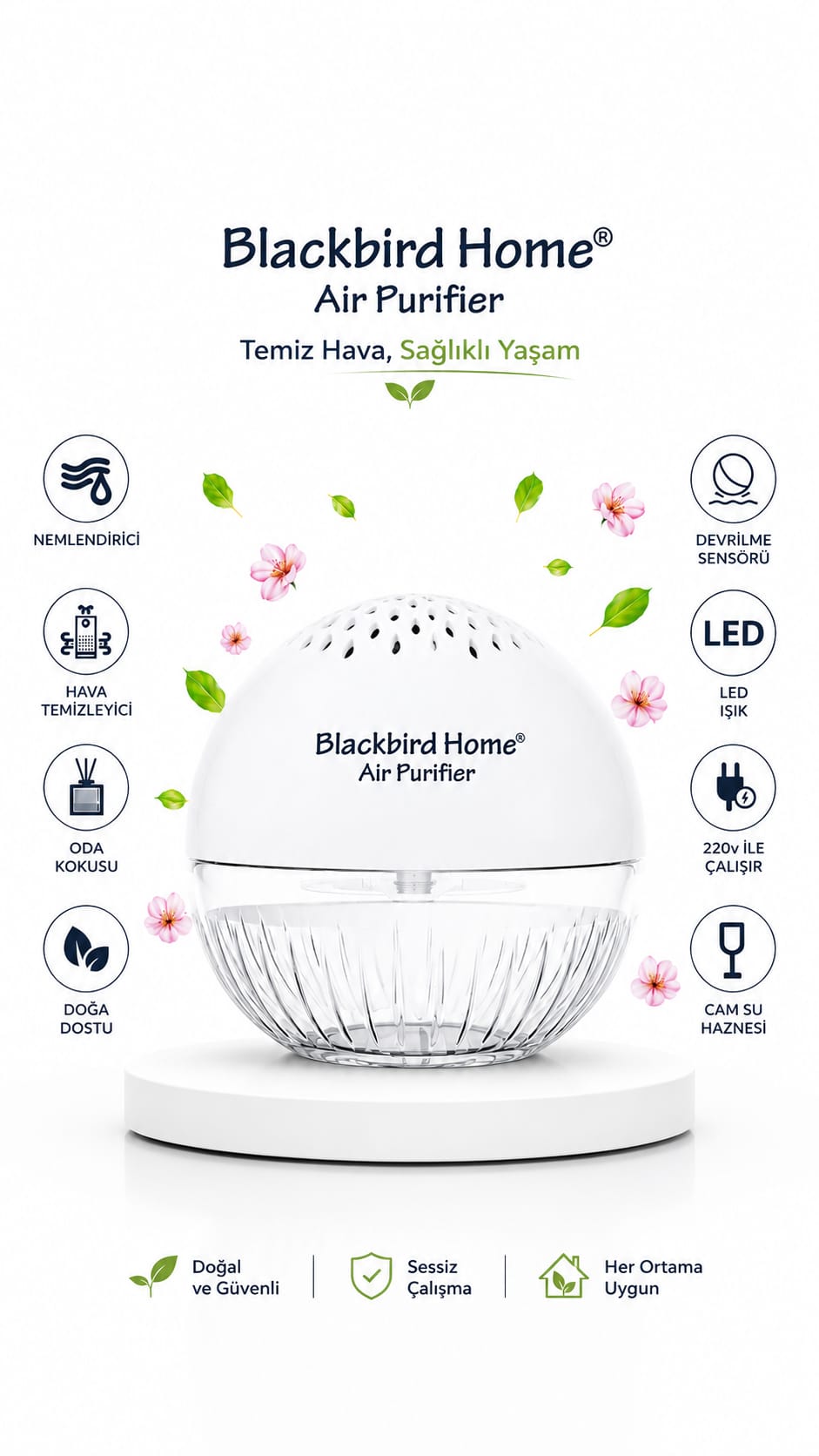 Blackbird Home Air Purifier – Temiz Hava, Ferah Yaşam Alanları
