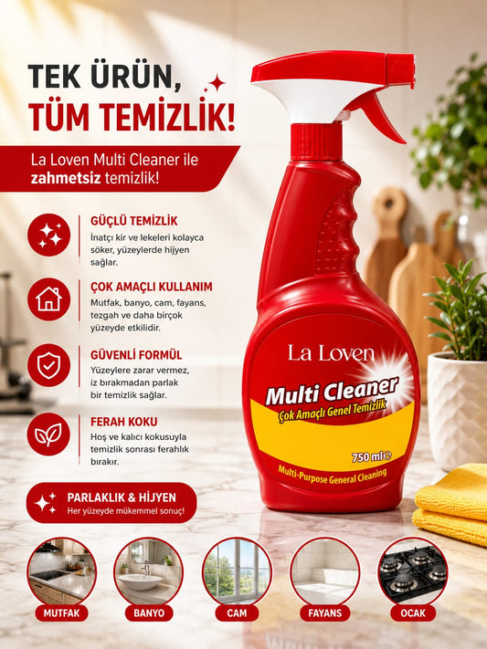 MultiCleaner 750 ML – Çok Amaçlı Güçlü Temizlik