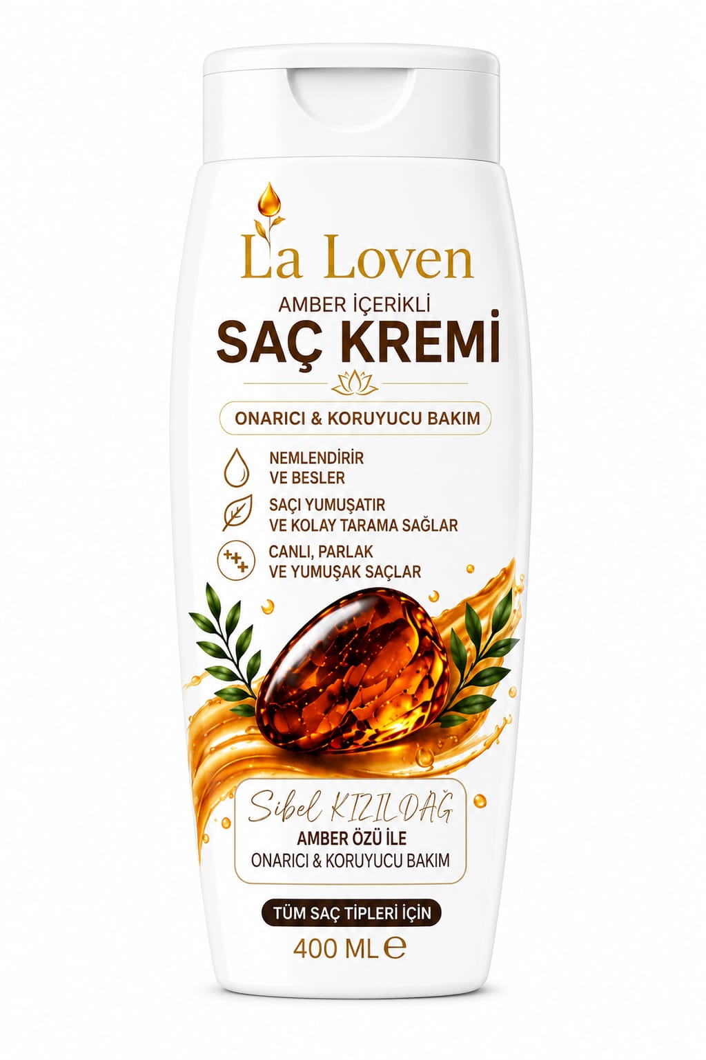 Amber Saç Kremi 400 ml - Yeni Nesil Saç Bakımı ile Tanışın
