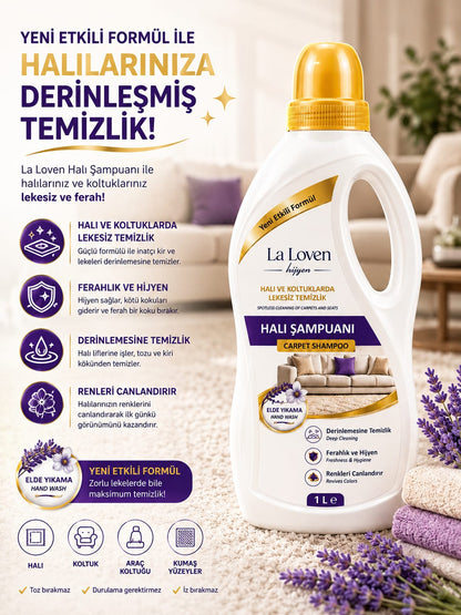 Halı Şampuanı 1 LT – Derinlemesine Temizlik ve Ferahlık