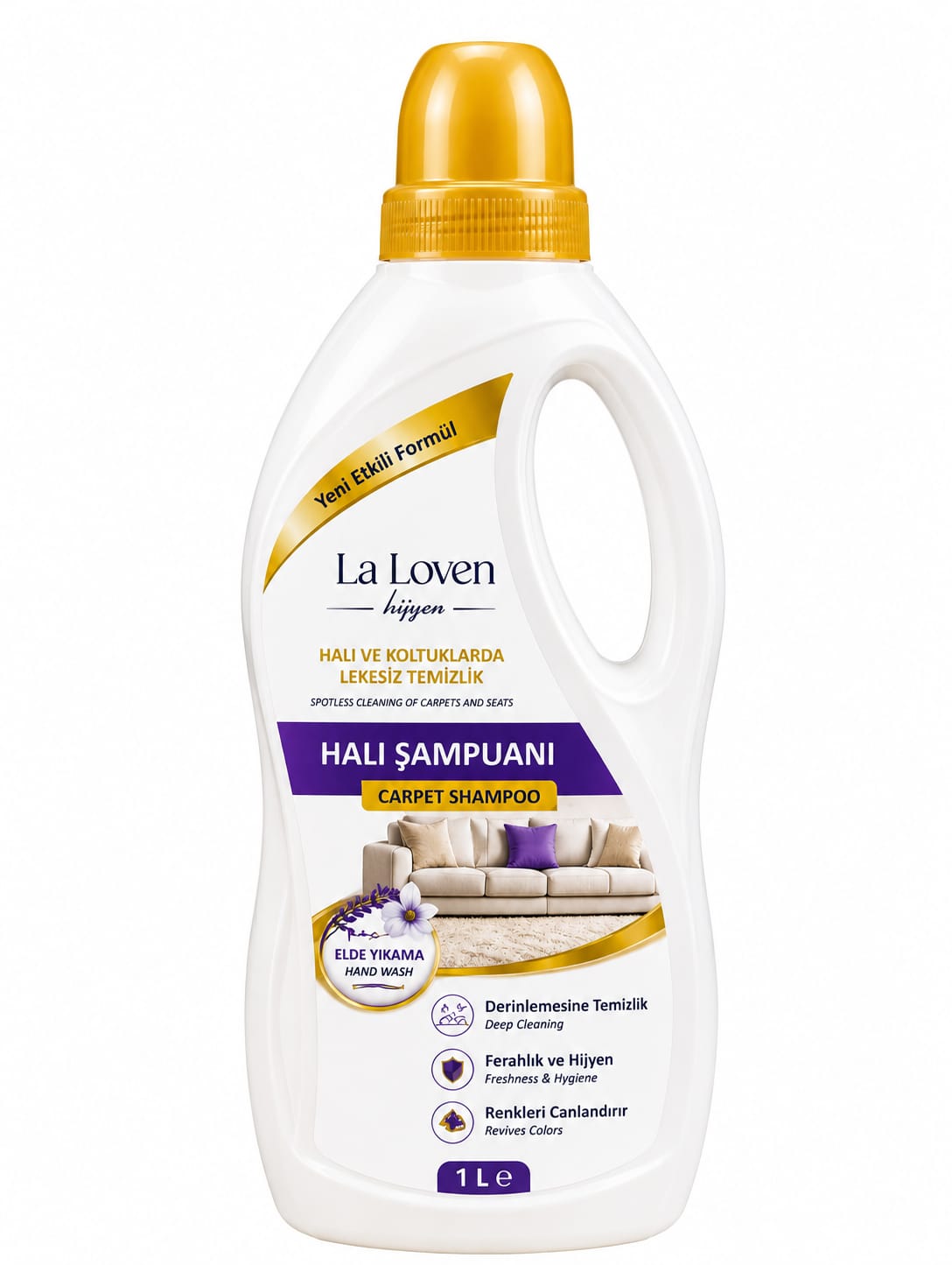 Halı Şampuanı 1 LT – Derinlemesine Temizlik ve Ferahlık