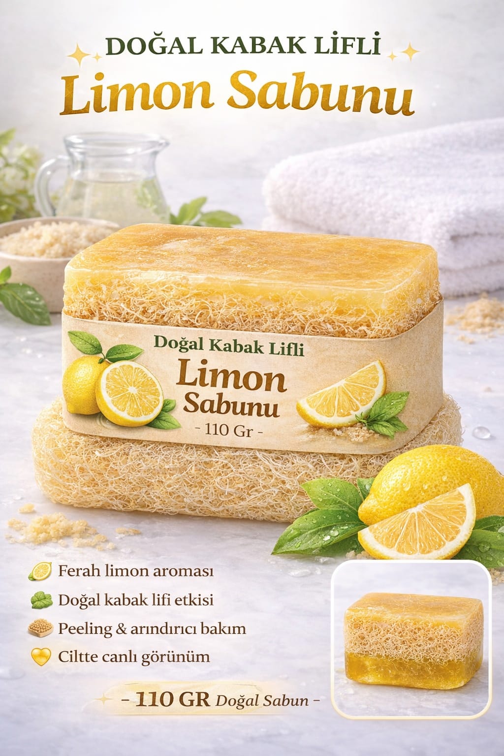 Limon Özlü Ferahlatıcı Sabun