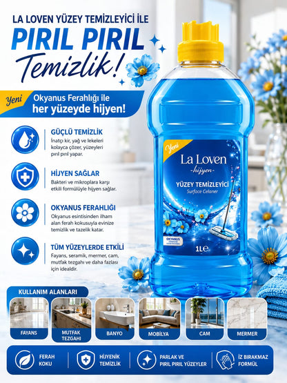 Okyanus Yüzey Temizleyici 1 LT – Ferah ve Etkili Temizlik