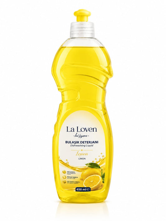 Limonlu Bulaşık Deterjanı 650 ML – Güçlü Temizlik ve Ferah Etki