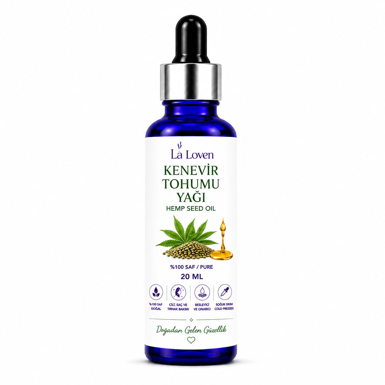 LALOVEN KENEVİR TOHUMU YAĞI – 20 ML