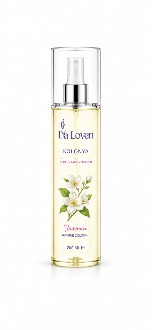 LaLoven Yasemin Kolonyası 200 ML – Çiçeksi Ferahlığın En Zarif Hali