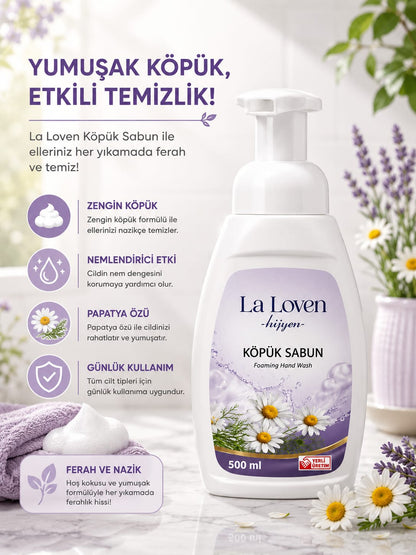 Köpük Sabun 500 ML – Yumuşak ve Ferah Temizlik