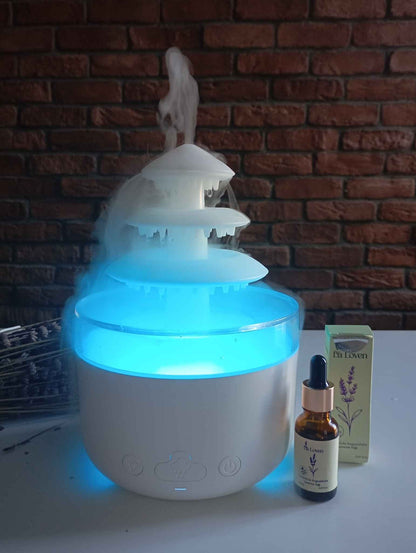 Şelale Difüzör & Lavanta Yağı Seti (Akışkan Tasarım & Görsel Huzur)