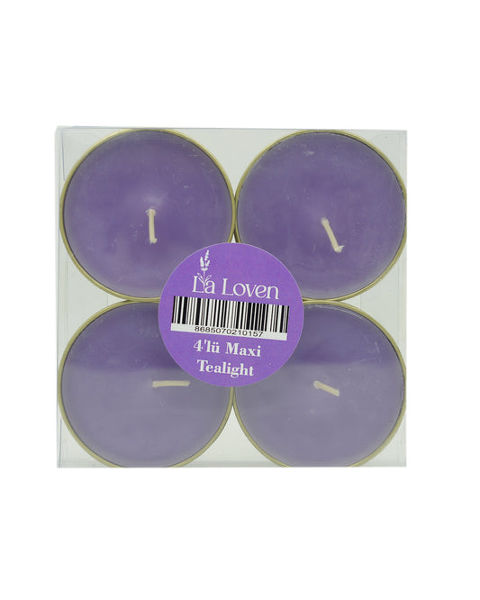 4`lü Tealight Mum - Ferahlatıcı & Rahatlatıcı Etki