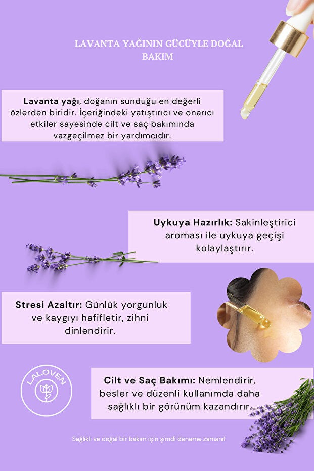 %100 Doğal ve Saf Lavanta Yağı 20 ml
