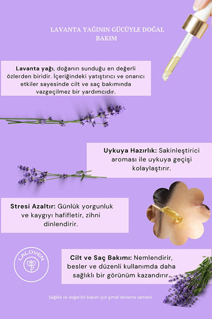 %100 Doğal ve Saf Lavanta Yağı 20 ml
